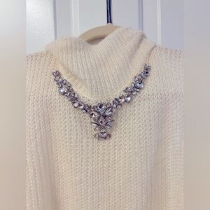 French connection embellished sweater top